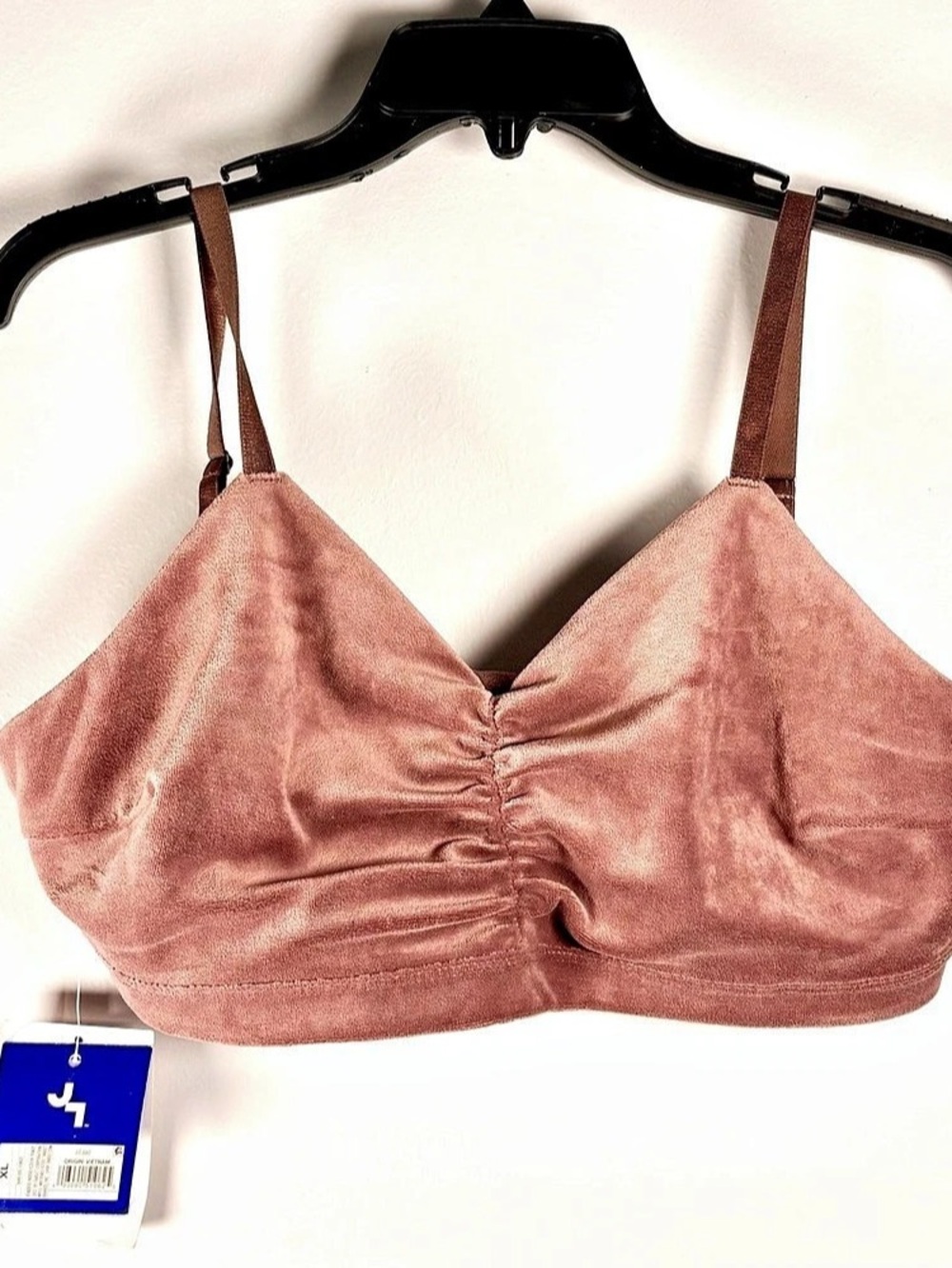 NWT Joy Lab Velvet Bralette, Mauve Pink